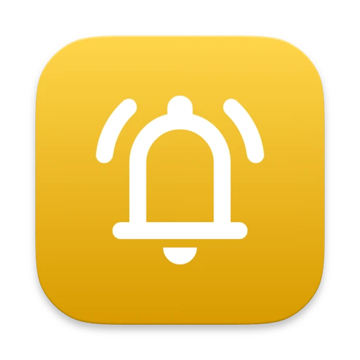 Mailbell's app icon, a white bell on a yellow rounded square